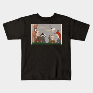 Woodland Creature Party Kids T-Shirt